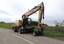 Lucrări de întreținere pe drumul județean DJ 103G, în localitatea Gheorgheni: Intervenții pe un sector de peste 6,5 kilometri
