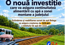 O nouă investiție care va asigura continuitatea alimentării cu apă a zonei montane a județului