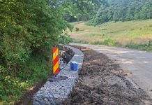 Lucrări de întreținere pe DJ 182F Valea Gârbăului – Gârbăul Dejului – Rugășești
