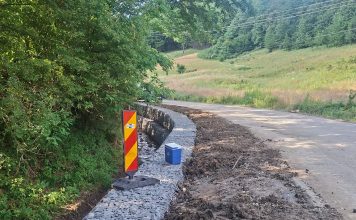 Lucrări de întreținere pe DJ 182F Valea Gârbăului – Gârbăul Dejului – Rugășești