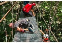 Siguranță sporită pentru drumeții ce merg în Cheile Turzii: Podul 3 din mijlocul defileului a fost refăcut integral din structură metalică