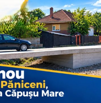Pod nou peste Valea Păniceniului, pentru turiștii și locuitorii din Căpușu Mare