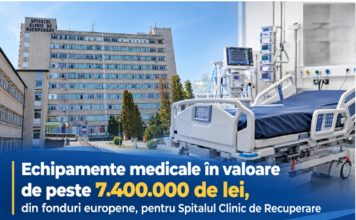 Dotări de peste 7,4 milioane de lei pentru Spitalul Clinic de Recuperare Cluj-Napoca
