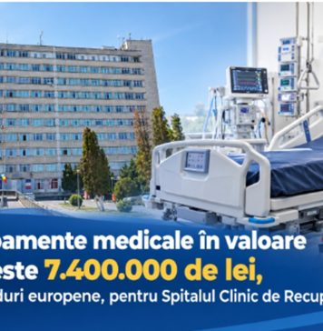 Dotări de peste 7,4 milioane de lei pentru Spitalul Clinic de Recuperare Cluj-Napoca