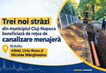 Alte trei străzi din Cluj-Napoca au fost racordate la rețeaua de canalizare menajeră